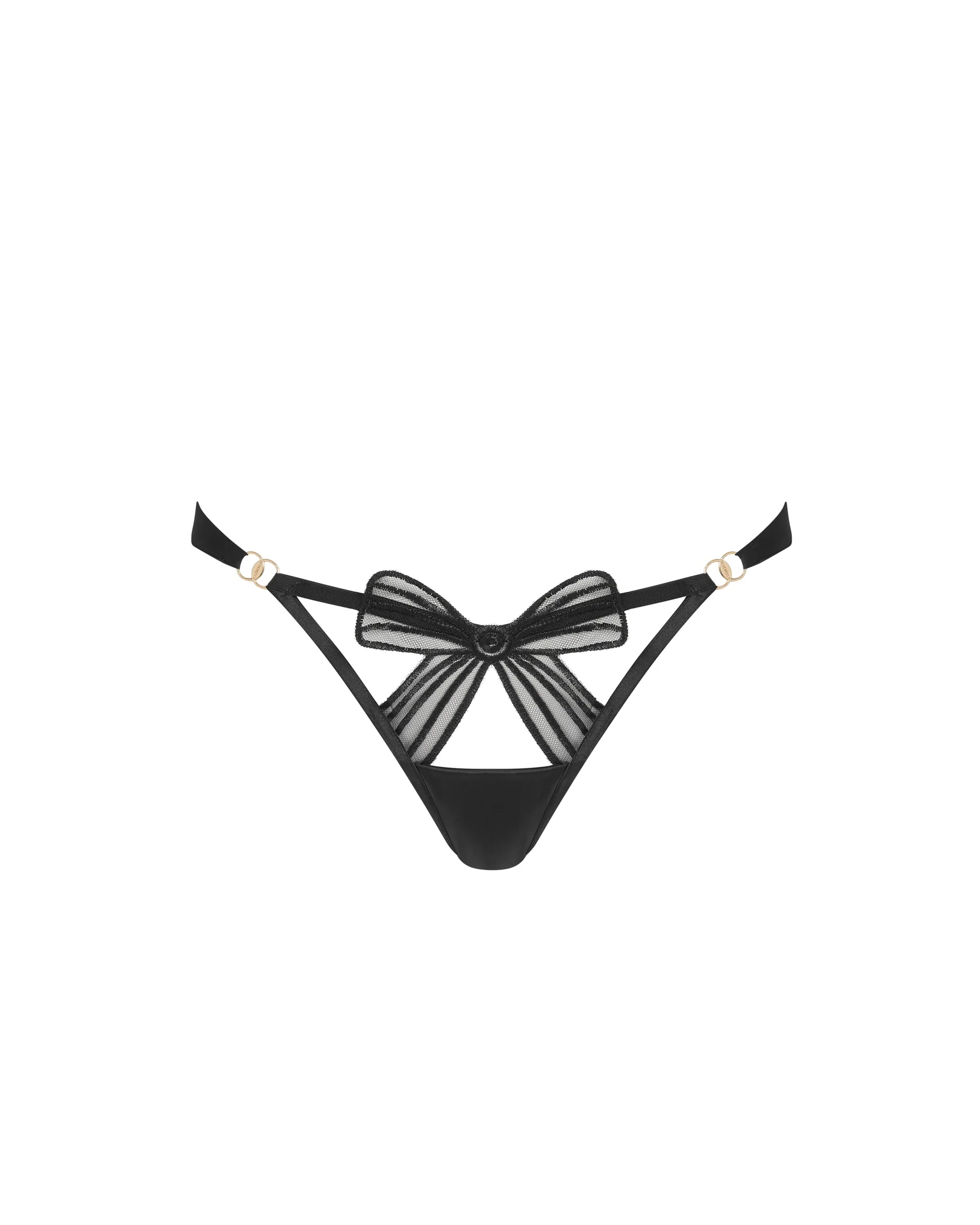 Annabel Open Bow Panty Black - Image 5