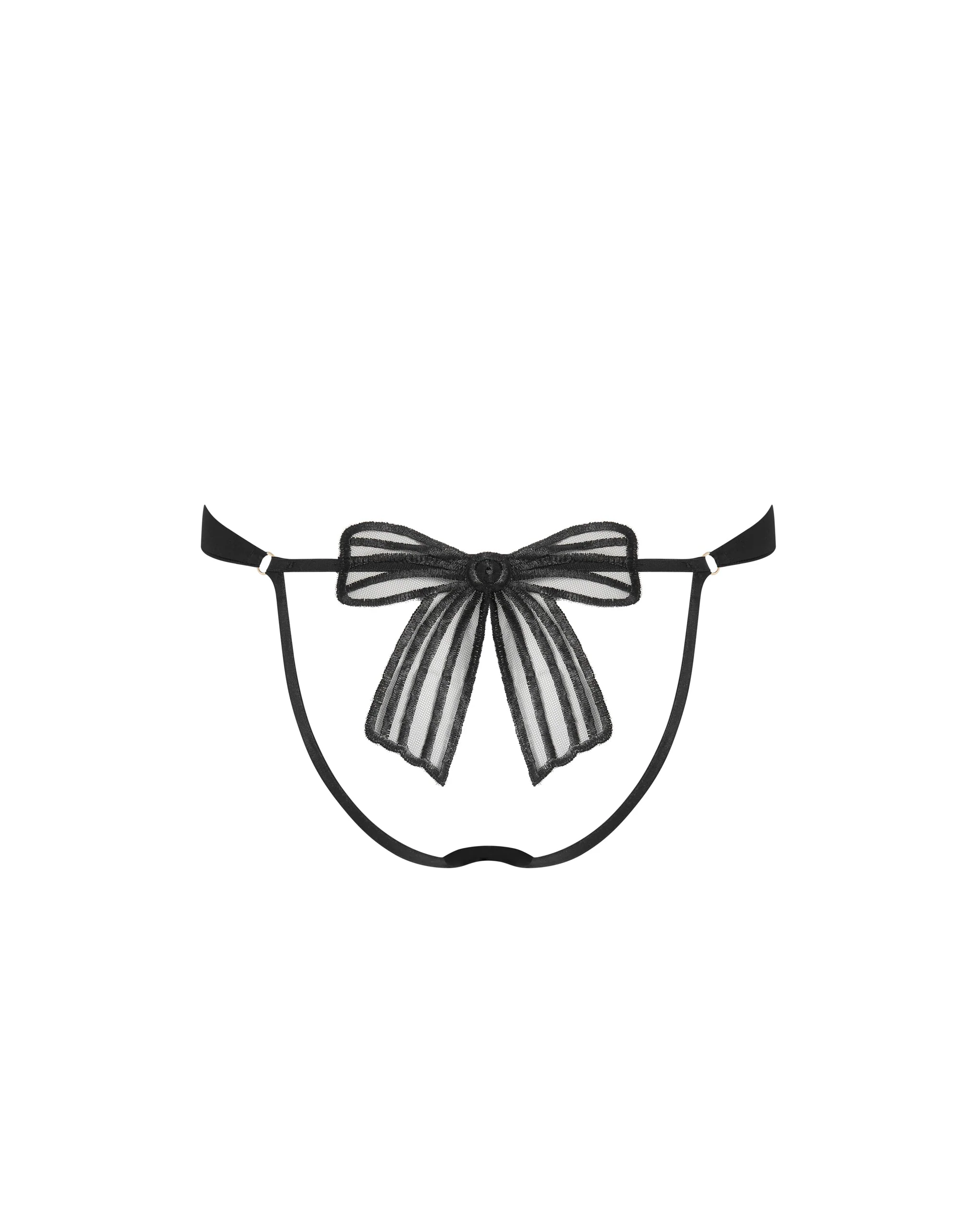 Annabel Open Bow Panty Black - Image 6