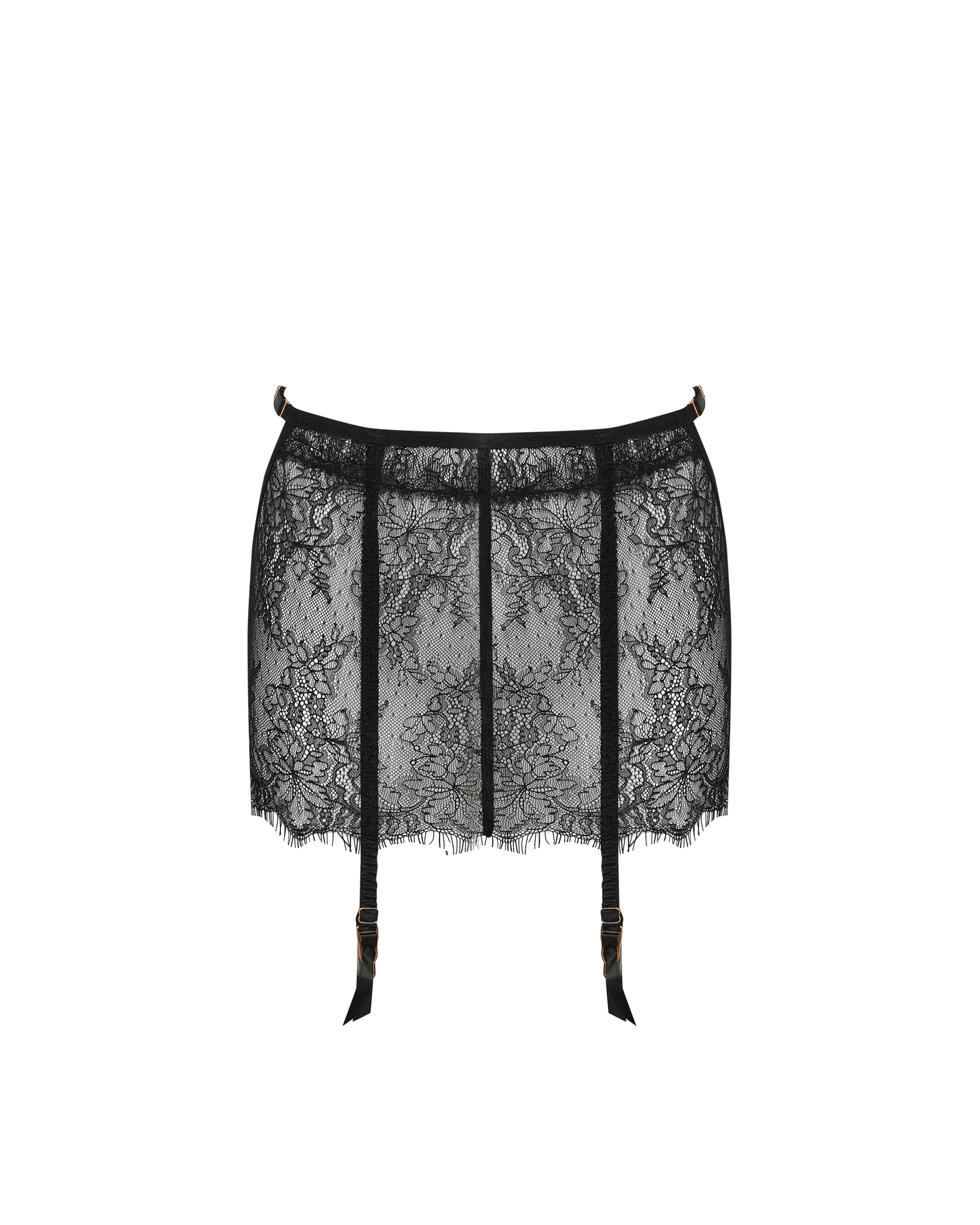 Camelia Skirt Garter Belt Black - Image 5