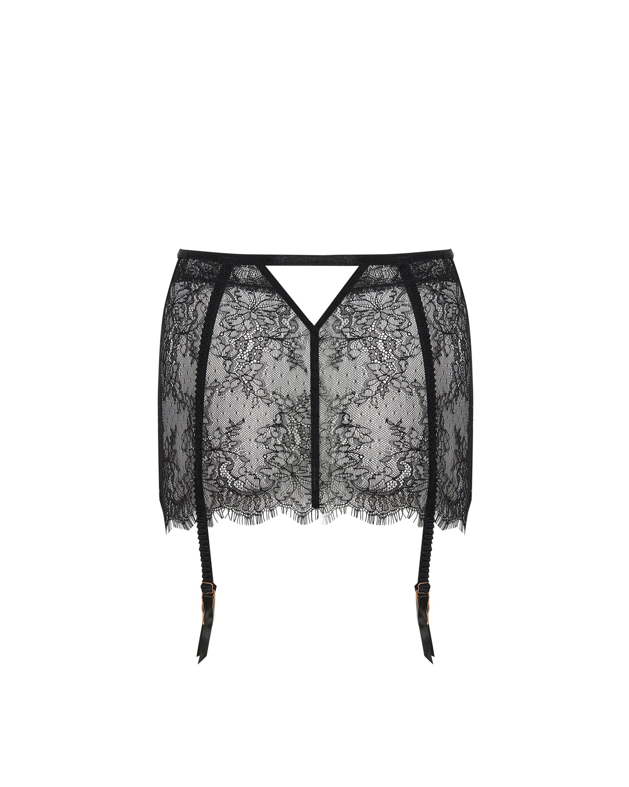 Camelia Skirt Garter Belt Black - Image 6