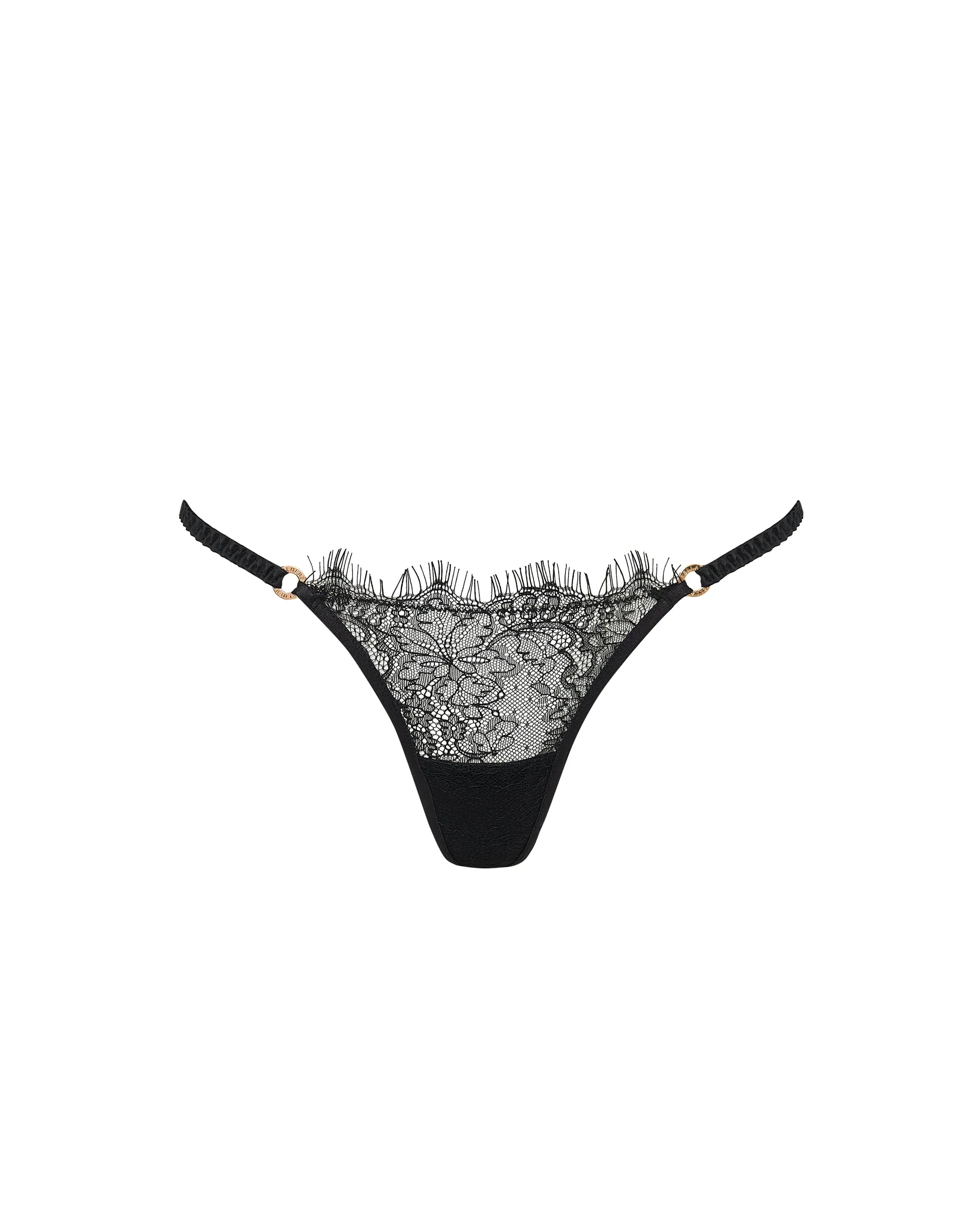 Camelia Lace Thong Black - Image 5