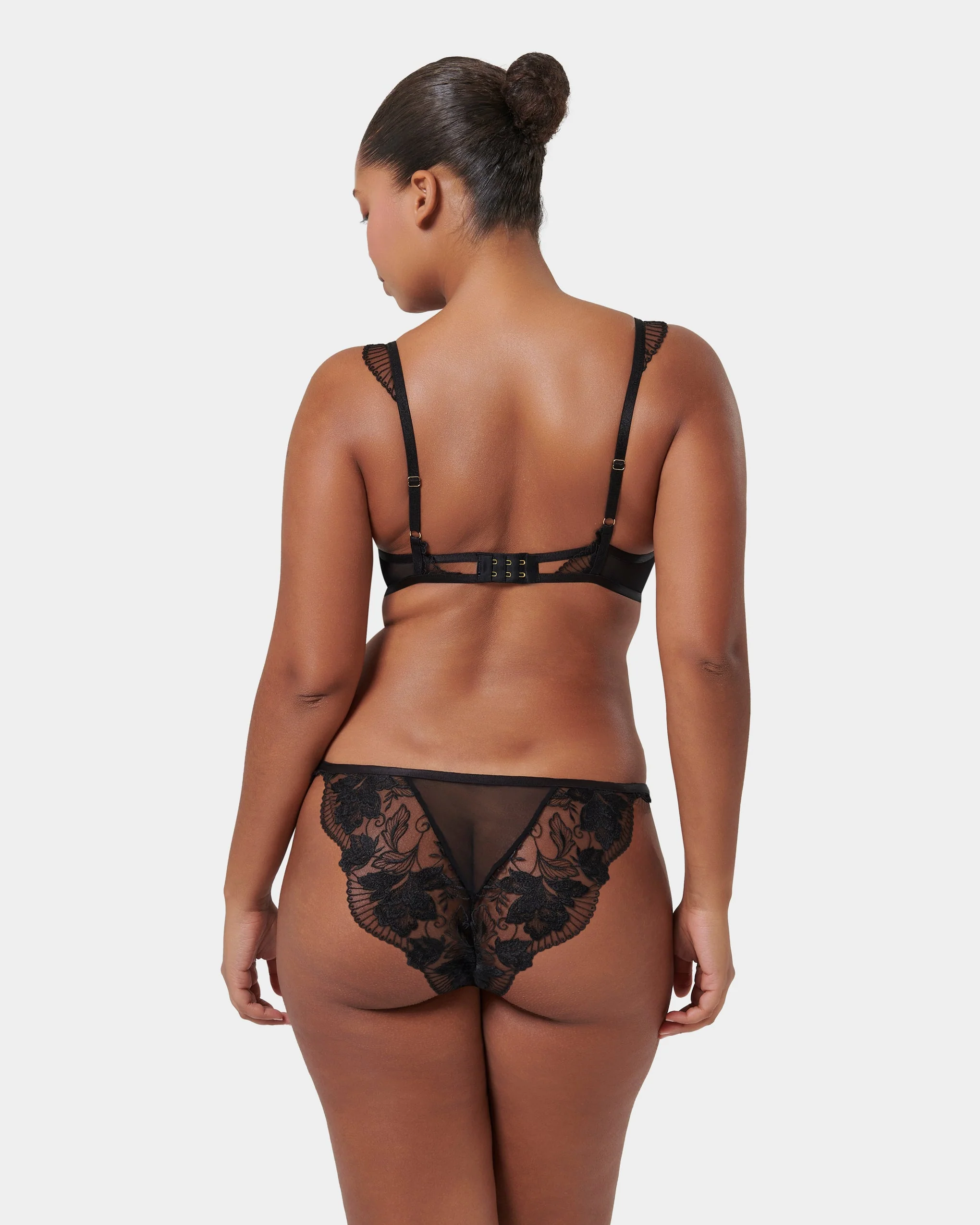 Gabriella Embroidered Panty Black - Image 11