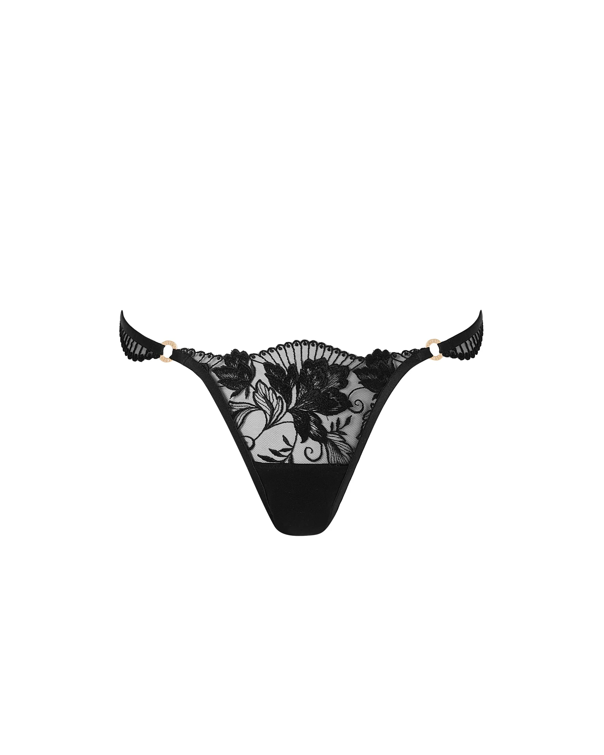 Gabriella Embroidered Panty Black - Image 5