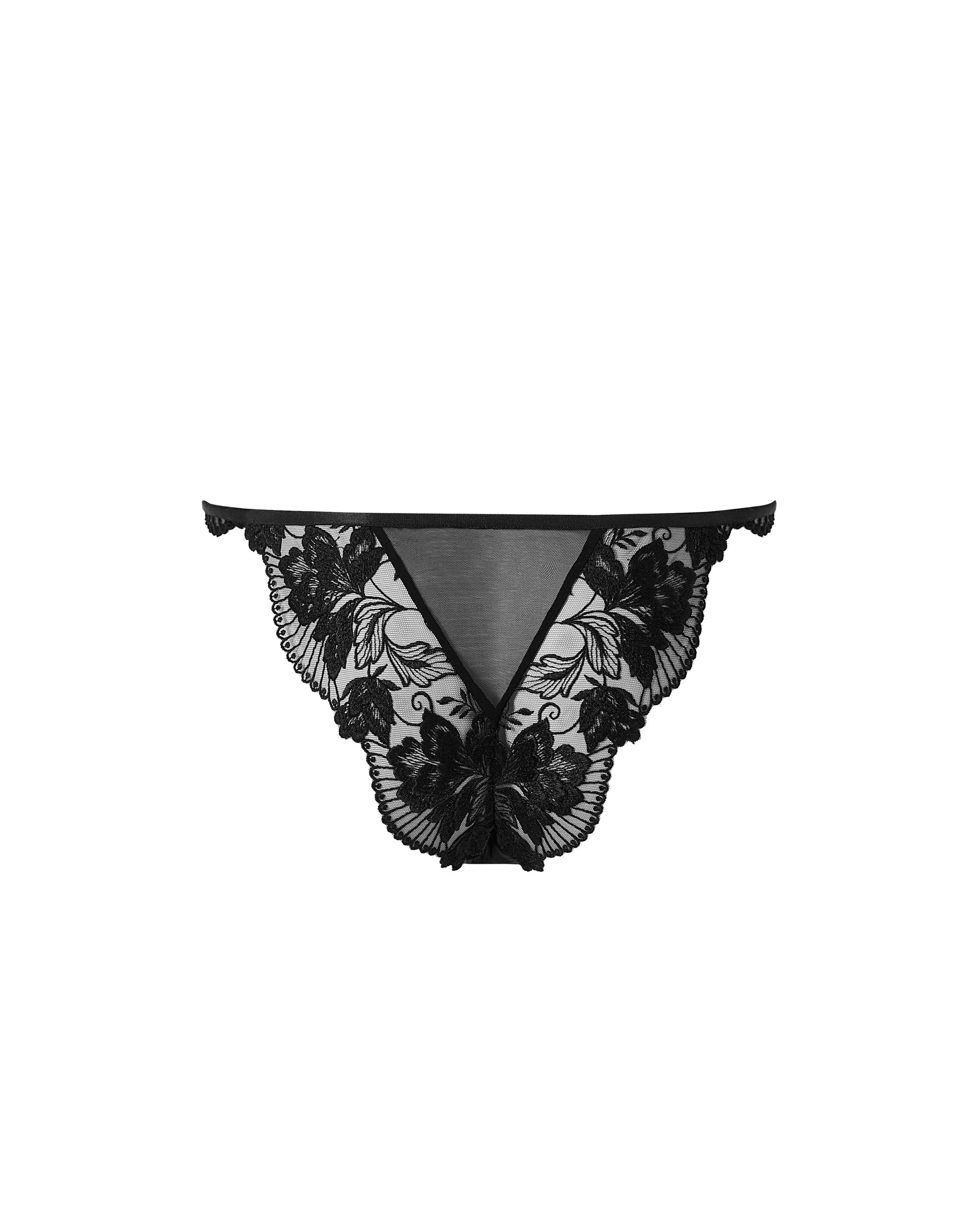 Gabriella Embroidered Panty Black - Image 6