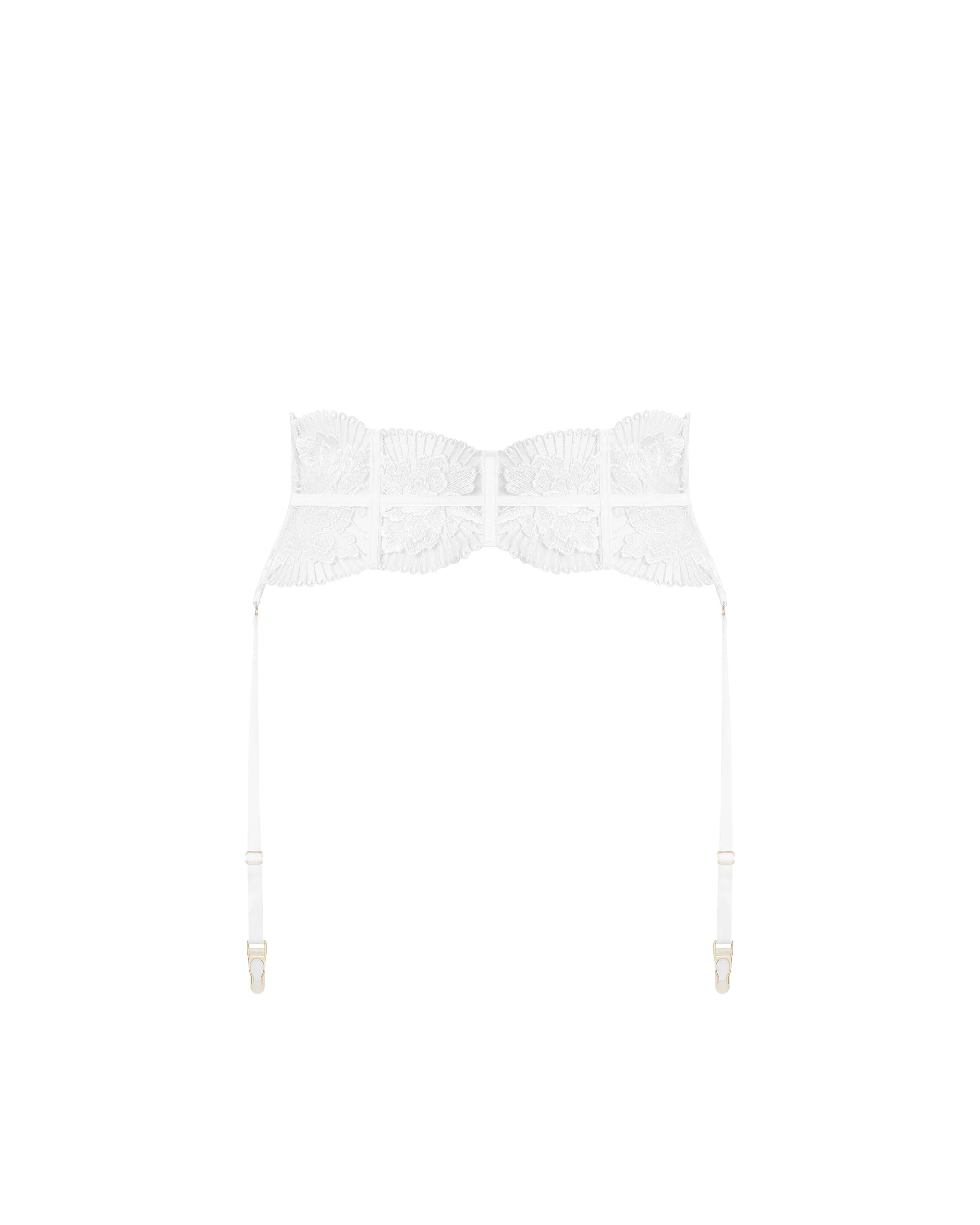 Gabriella Waspie Garter Belt White - Image 5