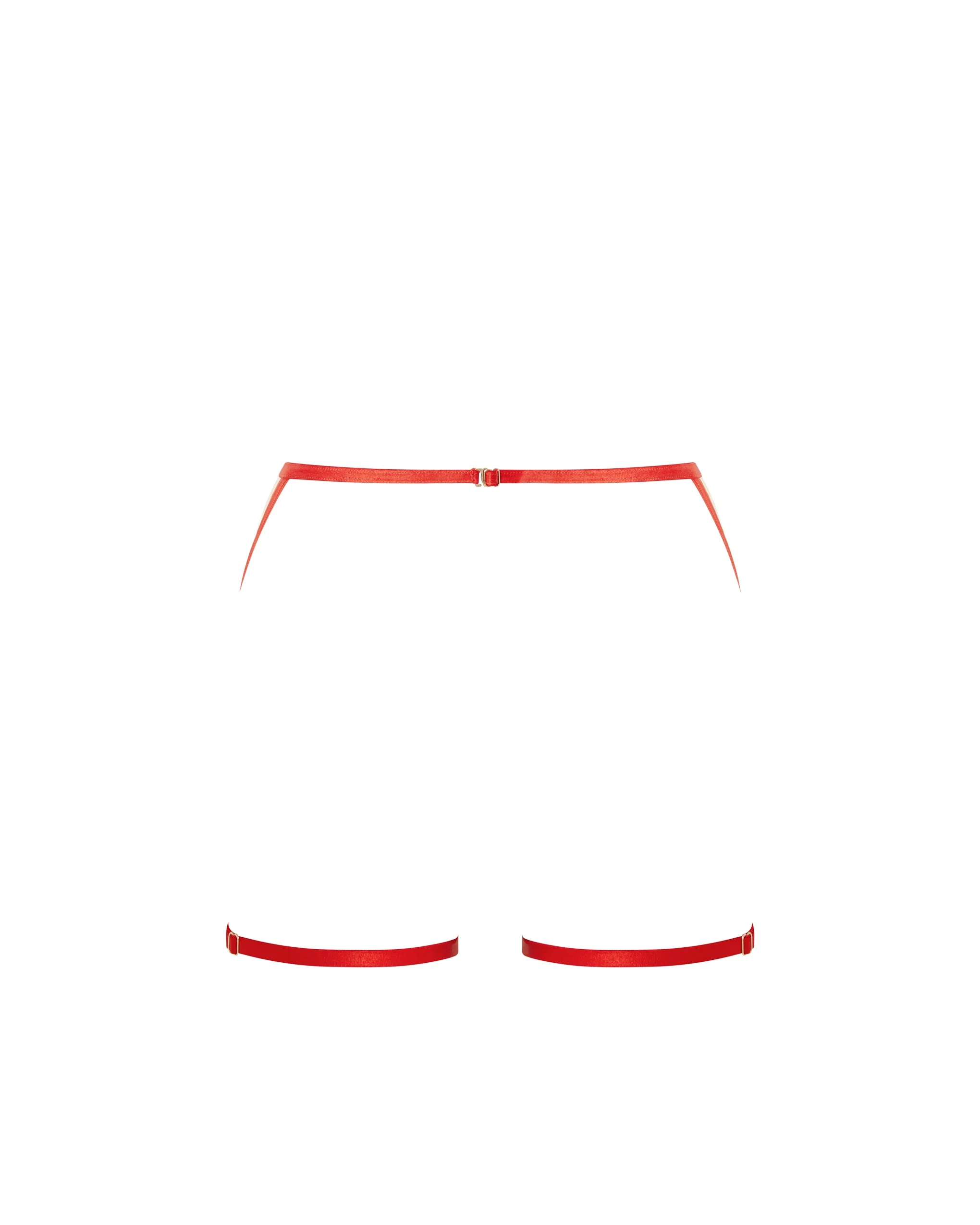 Lavanya Garter Belt Thigh Harness Red - Image 6