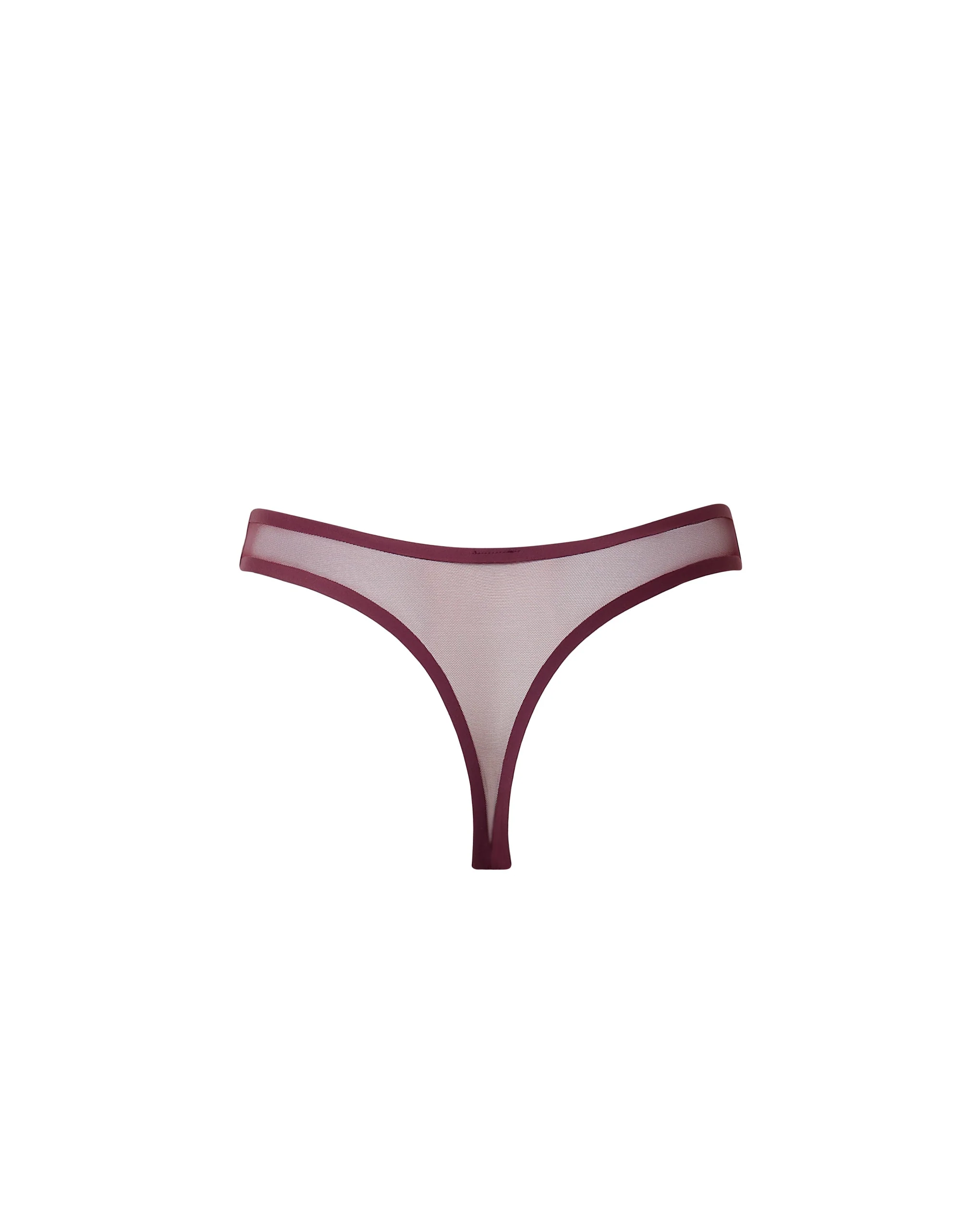 Naomi Mesh High-Waist Thong Cherry - Image 6