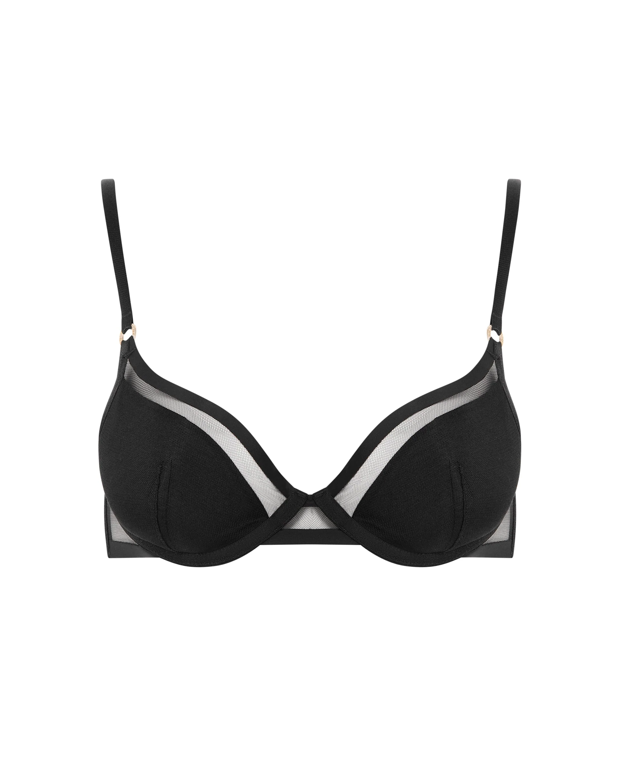 Naomi Molded Mesh Bra Black - Image 5