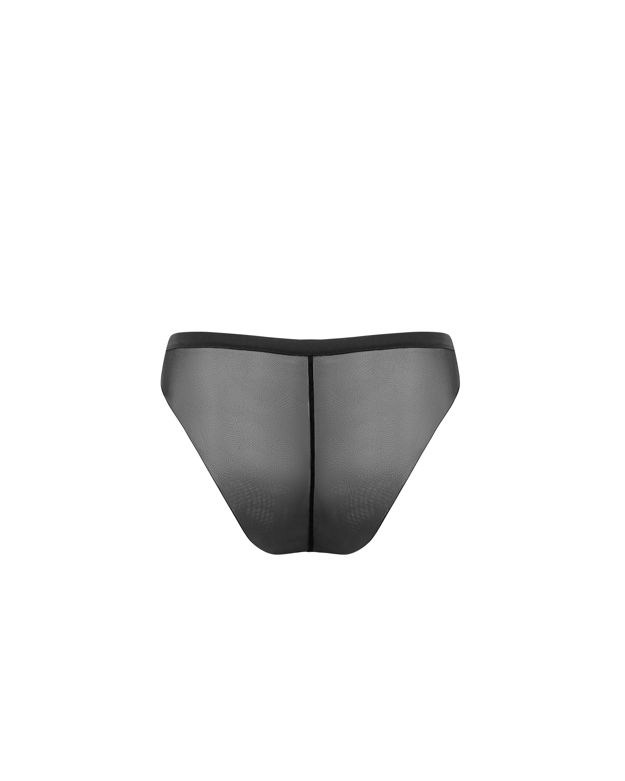 Orla Sheer Mesh Panty Black - Image 6
