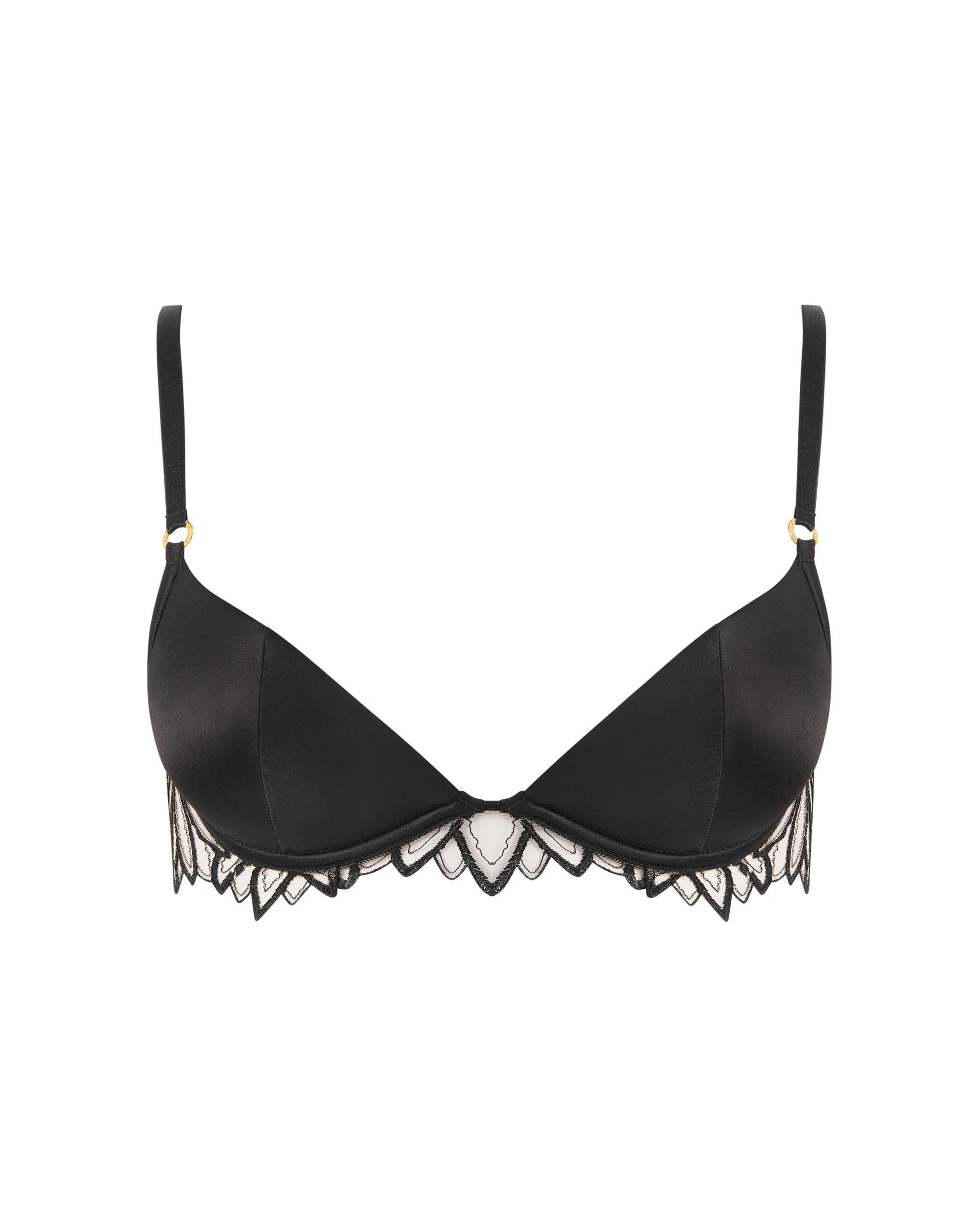 Pavlina Molded Push Up Bra Black - Image 5