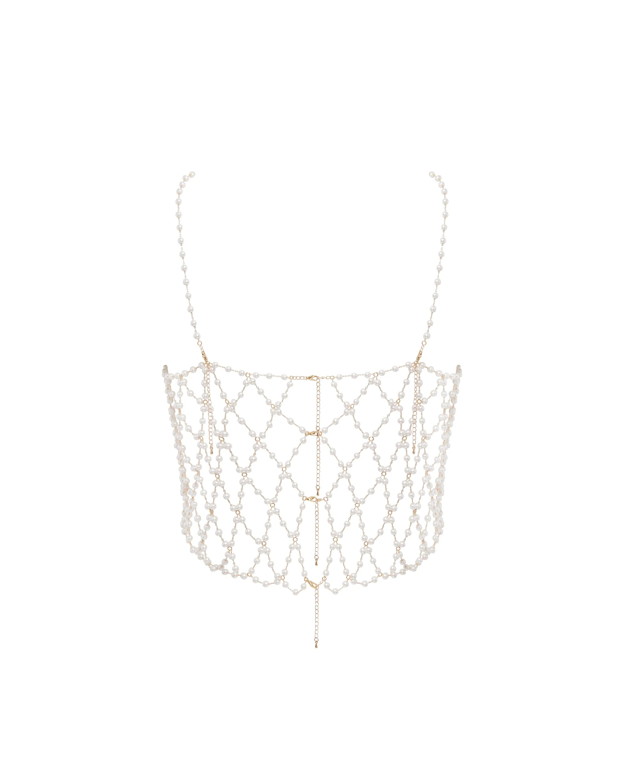 Pearl Crop Cami Pearl/Gold - Image 6