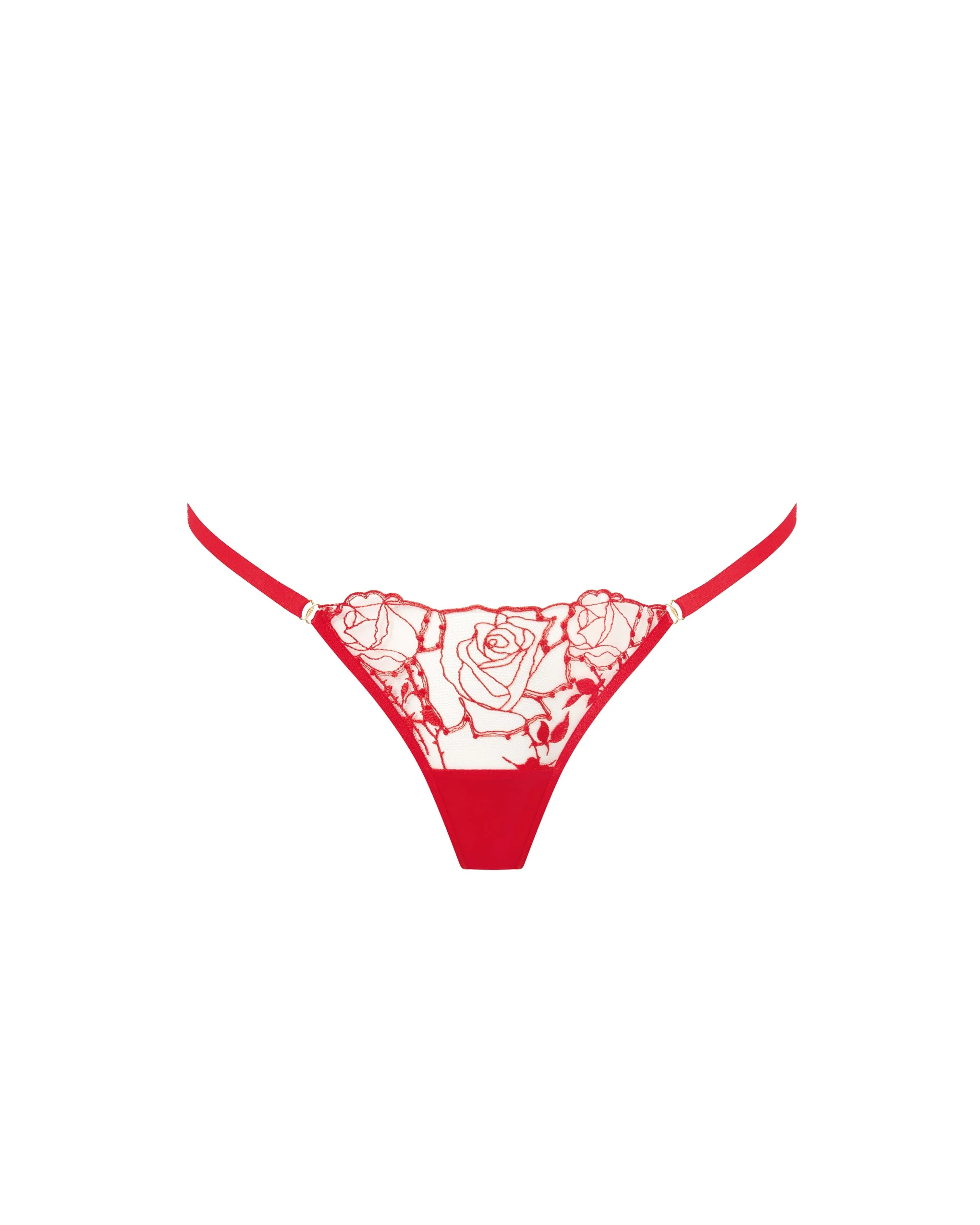 Rosalie Sheer Thong Red - Image 5