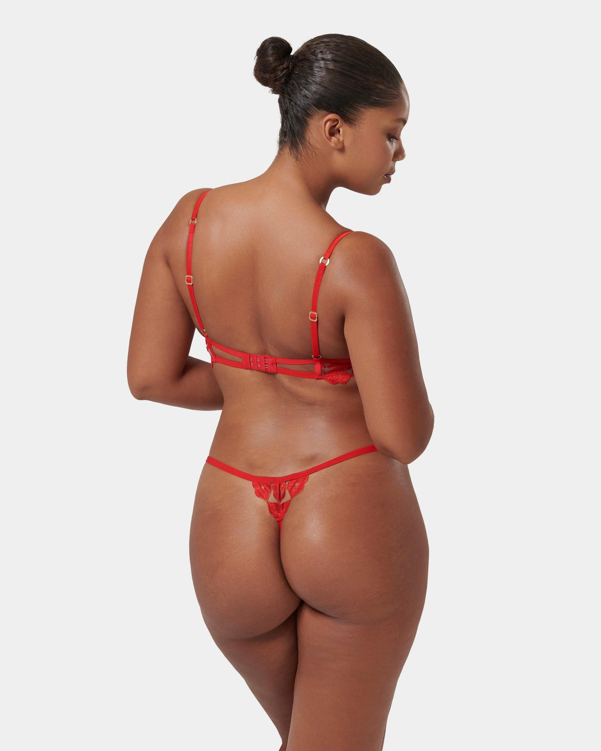 Set: Marian Bra & Thong Set Red - Image 7