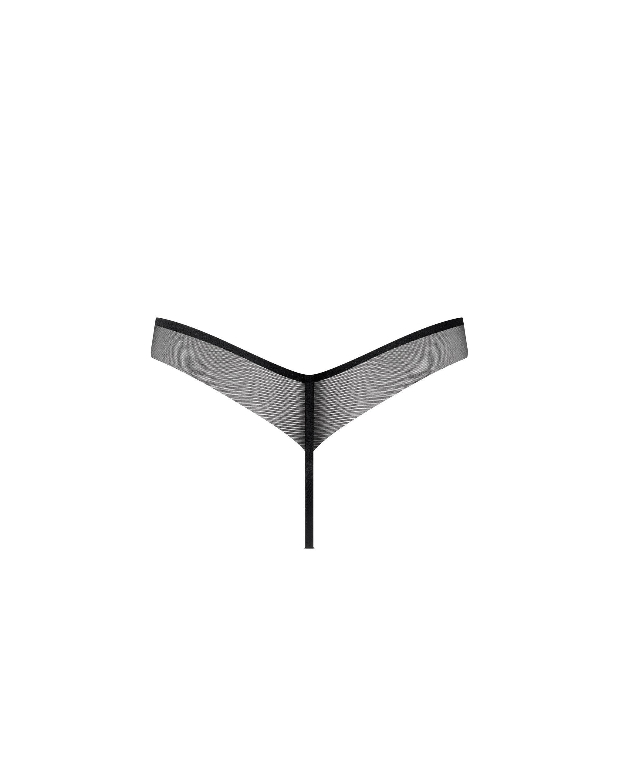Verona Satin Thong Black - Image 6
